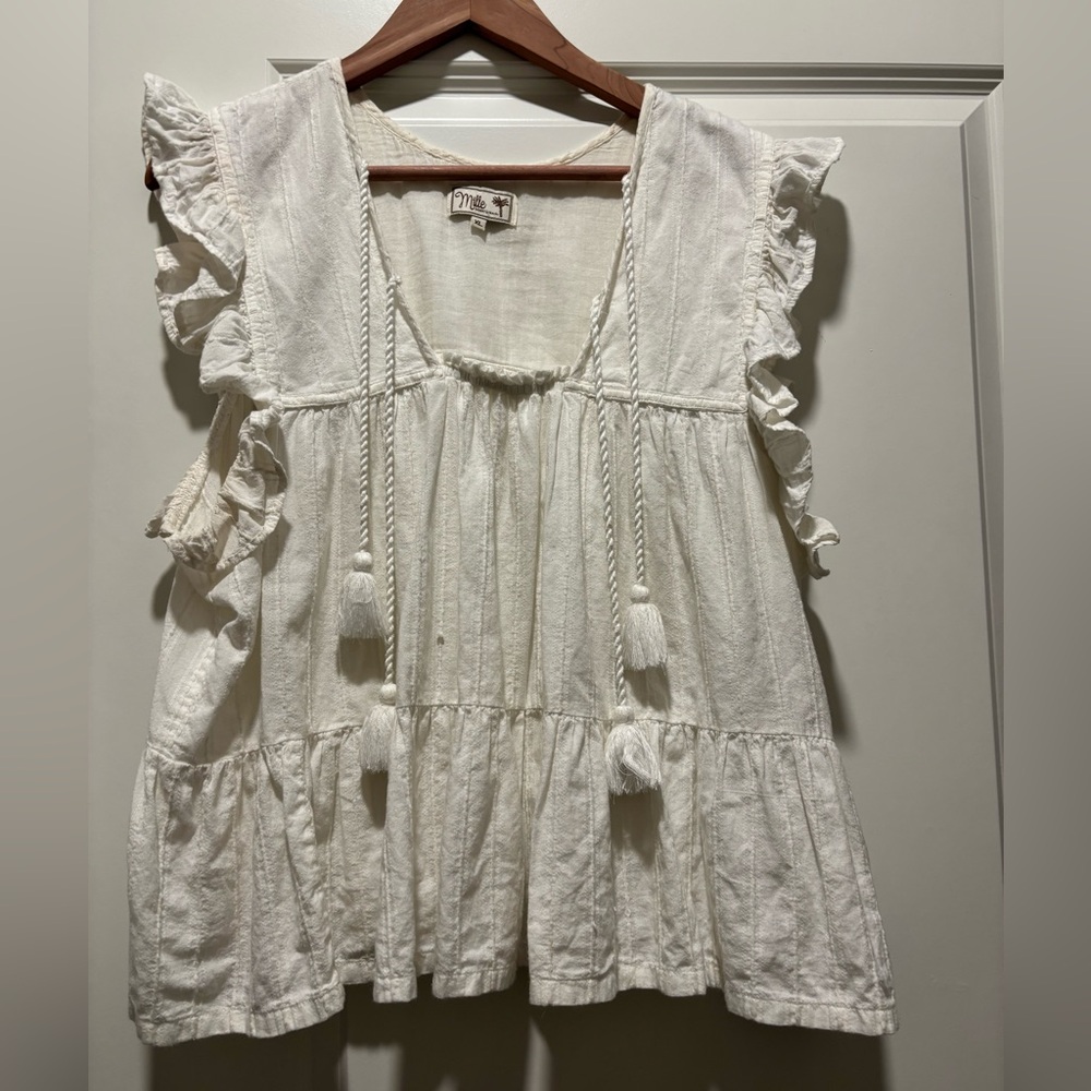 Mille Chelsea top in off white